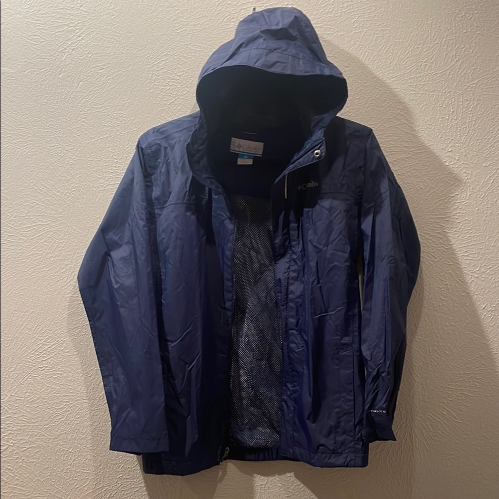 Columbia Youth Navy Hooded Jacket Size L